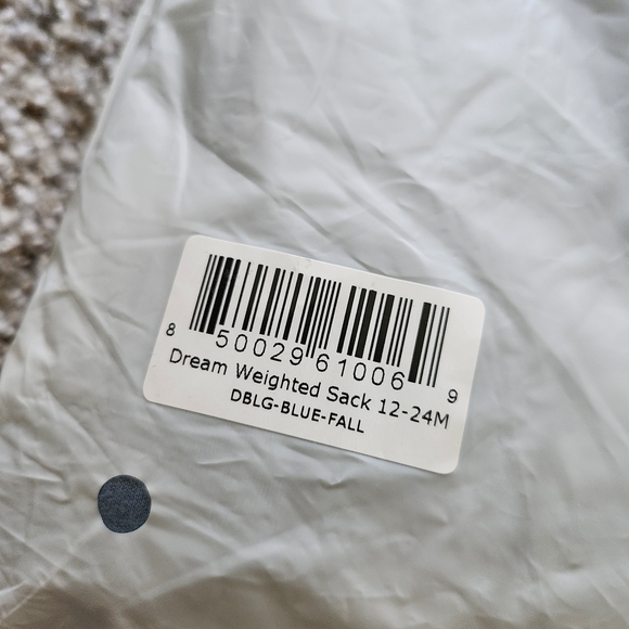 2 Dreamland BABY Weighted Quilted Sleep Sacks GREEN AND BLUE - Picture 4 of 5